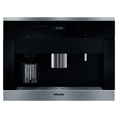 Miele CVA 6401 Built-in Bean-to-Cup Coffee Machine, Clean Steel